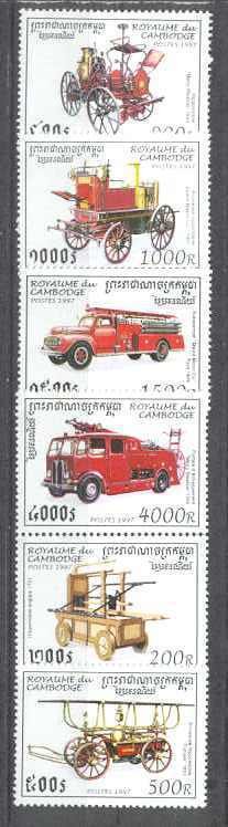 Cambodia 1604-09 MNH Fire fighting SCV7