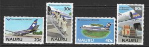 NAURU SG318/21 1984 AIR NAURU MNH