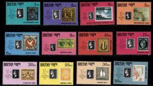 Bhutan 1990 - Postal History - Set of 12 Stamps - Scott #894-905 - MNH