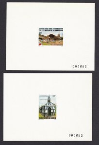 FRANCE CAMEROUN DELUXE PROOFS x2 45Fr, 60Fr CHURCHES #3