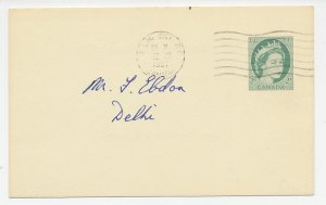 Postal stationery Canada 1957 Invitation - Delhi Boy Scouts Association