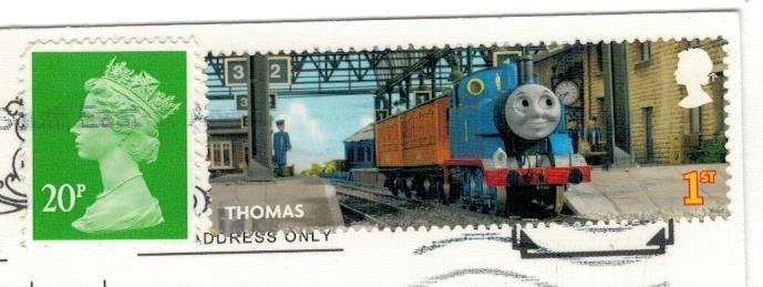 Great Britain 2011 Used Stamps Postcard Sent to Poland Locomotive Railway Trains