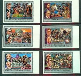 Comoro Islands #165-170 MNH IMPERF US Bicentennial