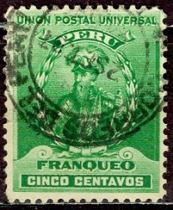 Peru; 1897: Sc. # 146: Used Single Stamp