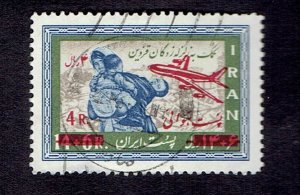 IRAN SCOTT#C86 1969 4r UK-AUSTARLIA VIA IRAN FLIGHT - USED