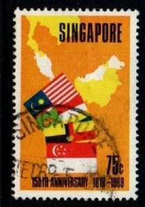 SINGAPORE SG123 1969 75c FOUNDING OF SINGAPORE  USED