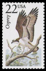 US 2291 North American Wildlife Osprey 22c single MNH 1987