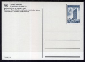 UN New York UX19 Postal Card Unused VF