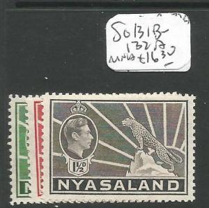 Nyasaland 1930 SG 131b-132a MNH (3chp) 