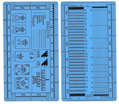 Plastic New Perforation Gauge Trafalgar Series Gauge Double-sided