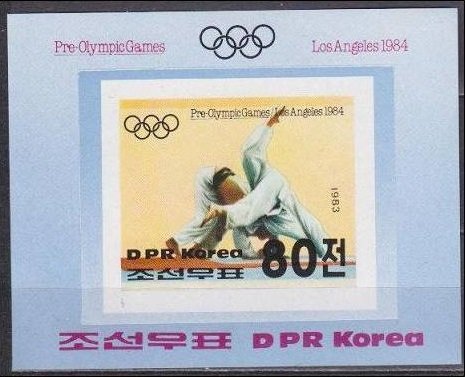 1983 Korea North 2354/B142b 1984 Olympic Games in Los Angeles 20,00 €