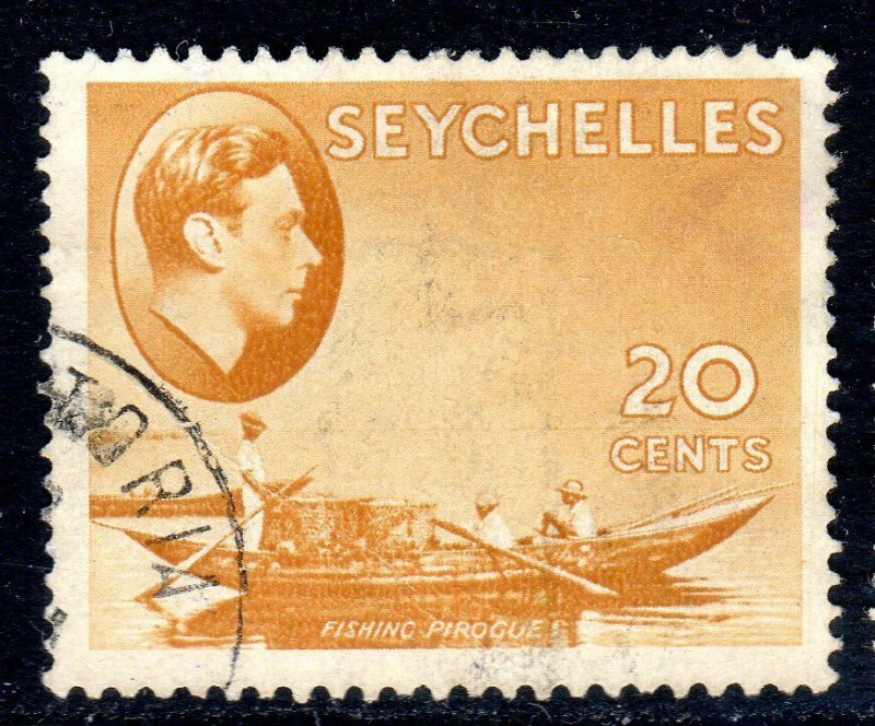 SEYCHELLES-- 1941- sg140a -  20 cents  - chalk - used -