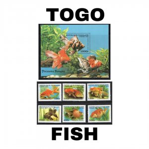 Thematic Stamps - Togo - Fish - Choose from dropdown menu