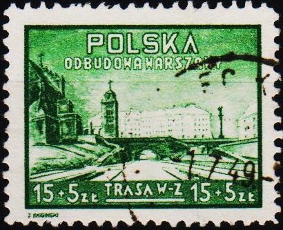 Poland. 1948 15z+5z S.G.627 Fine Used