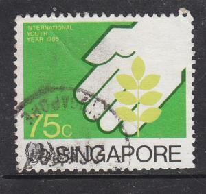 Singapore 1985 Sc 478 International Youth Year 75c Used