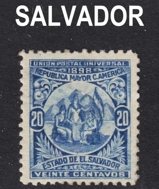 El Salvador Scott 184 F to VF mint OG HH. 1st issue.