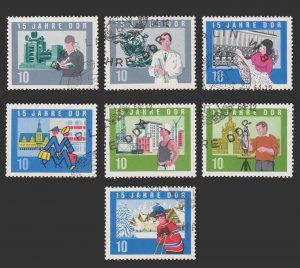 GERMANY DDR STAMP 1964. SCOTT # 732 - 38. USED