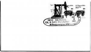 US SPECIAL EVENT CACHET COVER NEW MEXICO'S OIL & GAS INDUSTRY ALPEX OCT 18 1985