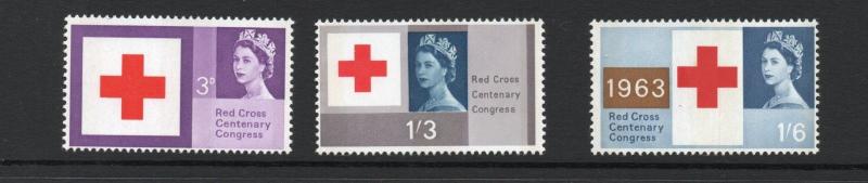 GB QEII 1962/63 ordinary commemoratives MNH condition.