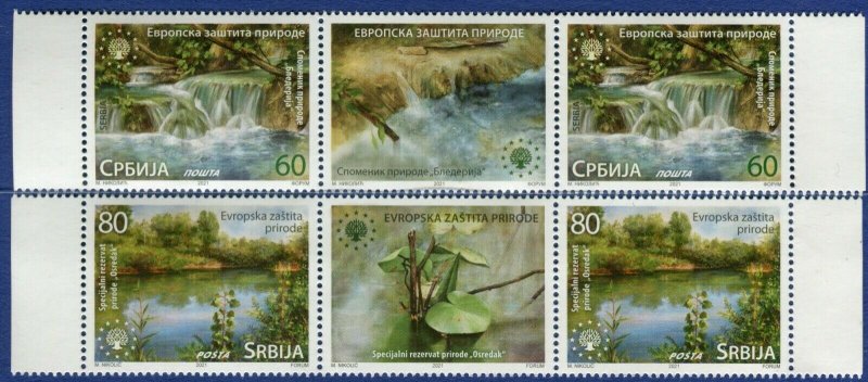 1628 - SERBIA 2021 - European Nature Protection - MNH Middle Row