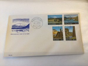 Iceland 1970 Landscapes first day cover Ref 60410