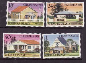 Norfolk Is.-Sc#283-6- id8-unused NH set-United Church-1981-