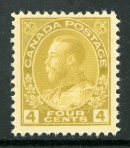 Canada 1922 KGV 4¢ Olive Admiral Scott 110 MNH V758