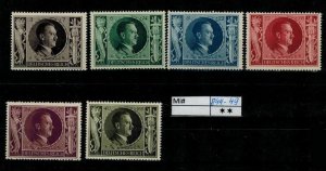 Deutschland Reich TR02 DR Mi 844-49 1939 Reich Postfrisch ** MNH