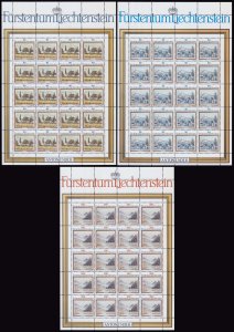 Liechtenstein Scott 759-761 Mint never hinged.
