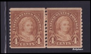 BOBPLATES US #601 M. Washington Coil Line Pair F-VF NH SCV=$55