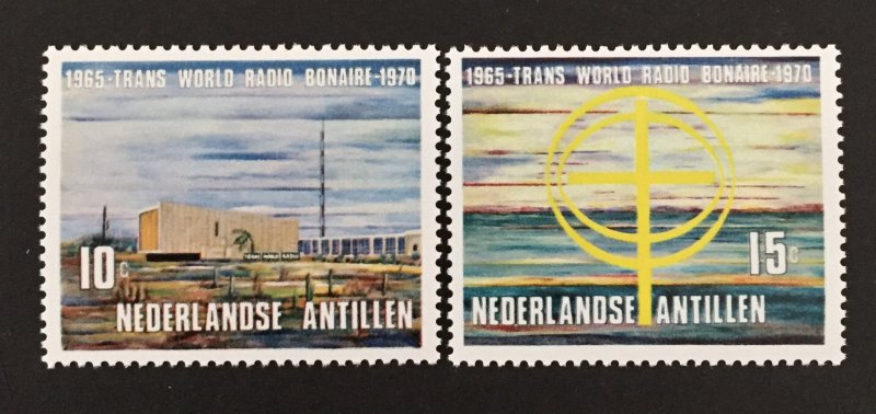 Netherlands Antilles 1970 #322-3, Radio Waves, MNH.