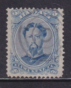 USA Hawaii 1882 Sc 39 King Kamehameha Stamp  Used