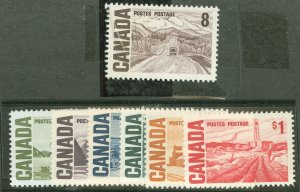 Canada #461-465B  Single