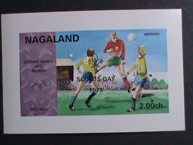 NAGALAND-1972 OLYMPIC GAMES MUNICH'72-SCOUT DAYS OVPT. WITH LOCO MNH IMPERF