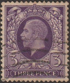 Great Britain #215 1935 3d Violet KGV Head USED-Fine.