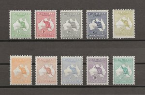 AUSTRALIA 1913/14 SG 1/11 MINT Cat £634