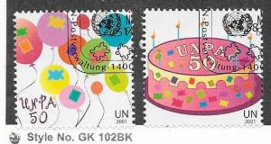 UN-Vienna  #294-295 UN Postal Administration (U) CV $2.25