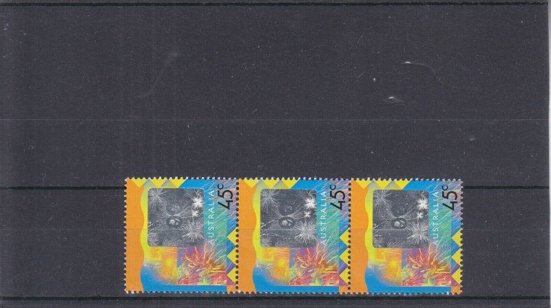 1999 Celebrate 2000 Greetings Stamps - Strip of 3 - SG 1921 - MNH