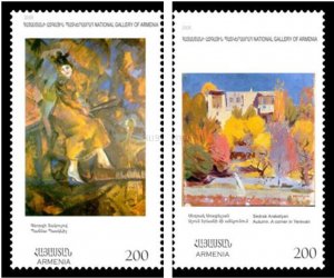 Armenia MNH** 2009 Mi 674-5 Sc 813 National Gallery Georgi Yakulov Sedrak Arakel