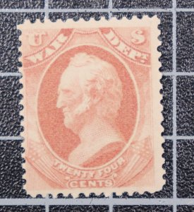 Scott O91 24 Cents War Official OG MH Nice Stamp SCV $85.00