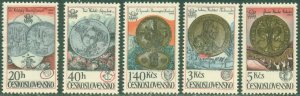 CZECHOSLOVAKIA 2161-65 MNH BIN $2.20