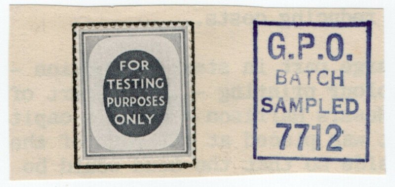 (I.B) Cinderella Collection : Machine Test Stamp