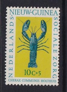 Netherlands New Guinea #B32   MH   1962  lobster  10c