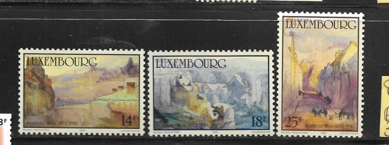 LUXEMBOURG,844-846, MINT HINGED, PAINTINGS