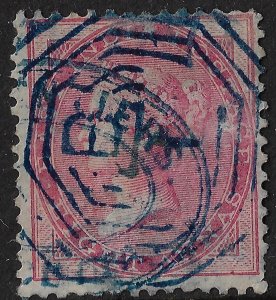 India QV 8a rose, Scott 18/ SG 49, white paper, perf. 14, CV $30 (a5034
