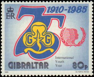 1985 Gibraltar #478-480, Complete Set(4), Never Hinged