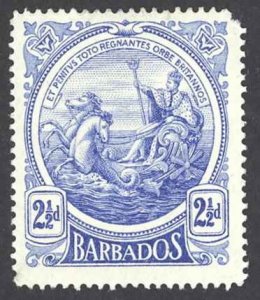 Barbados Sc# 131 MH 1916-1918 2 1/2p Seal