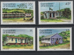 ST. VINCENT, GRENADINES  433-436 MNH SPECIMEN SET