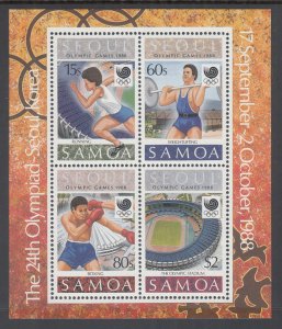 Samoa 724a Summer Olympics Souvenir Sheet MNH VF