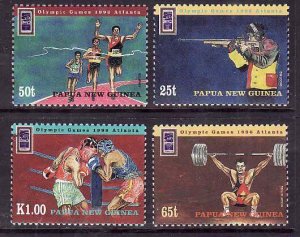 Papua New Guinea-Sc#898-901- id6-unused NH set-Sports-Olympics-Atlanta-1996-